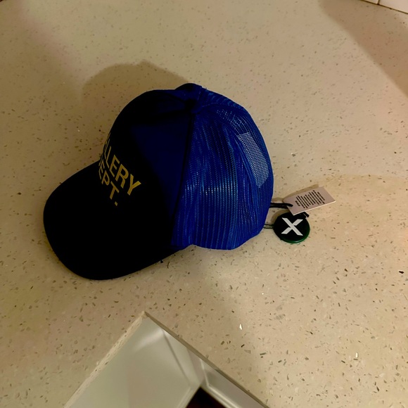Blue and Black Trucker Hat - Picture 1 of 5
